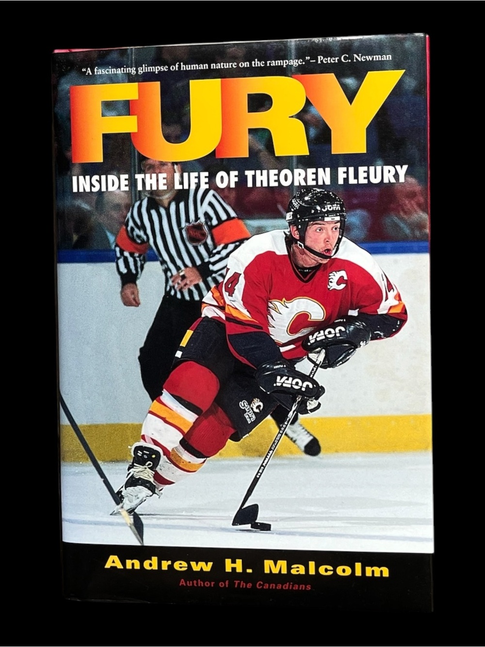Autographed Copy of Fury: Inside the Life of Theoren Fleury - Andrew H. Malcolm